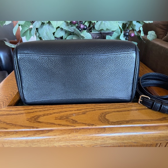 Coach Black Pebbled Leather Rowan Satchel with Gold Hardware - Picture 5 of 10